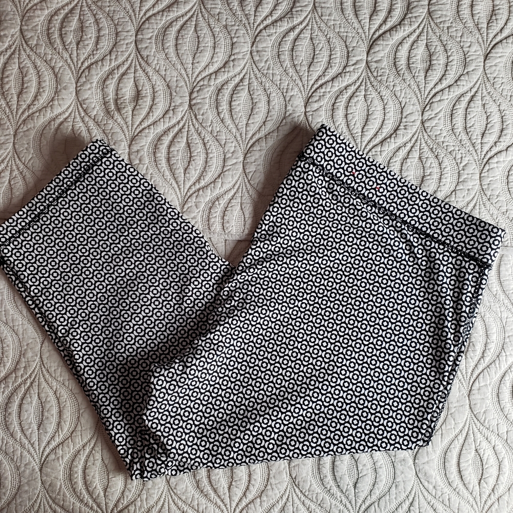 Talbots leggings black and white 3x